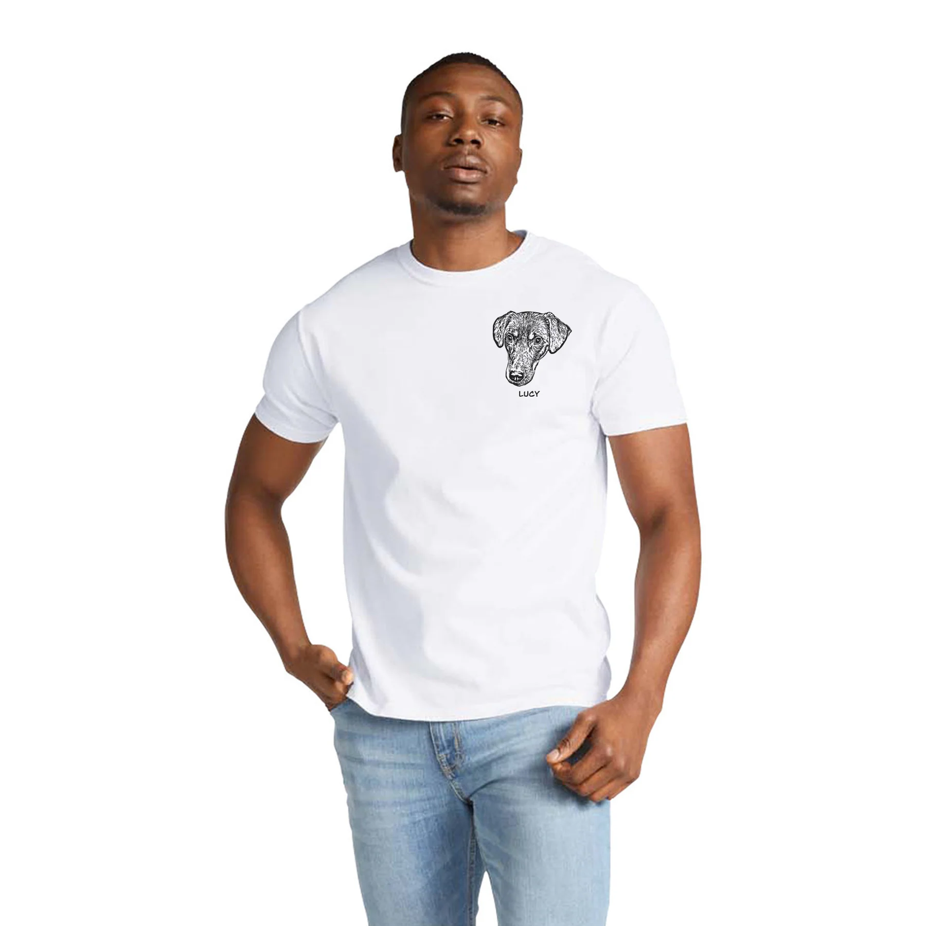 Custom Pet T-Shirt, 100% Cotton, Unisex - Image 4