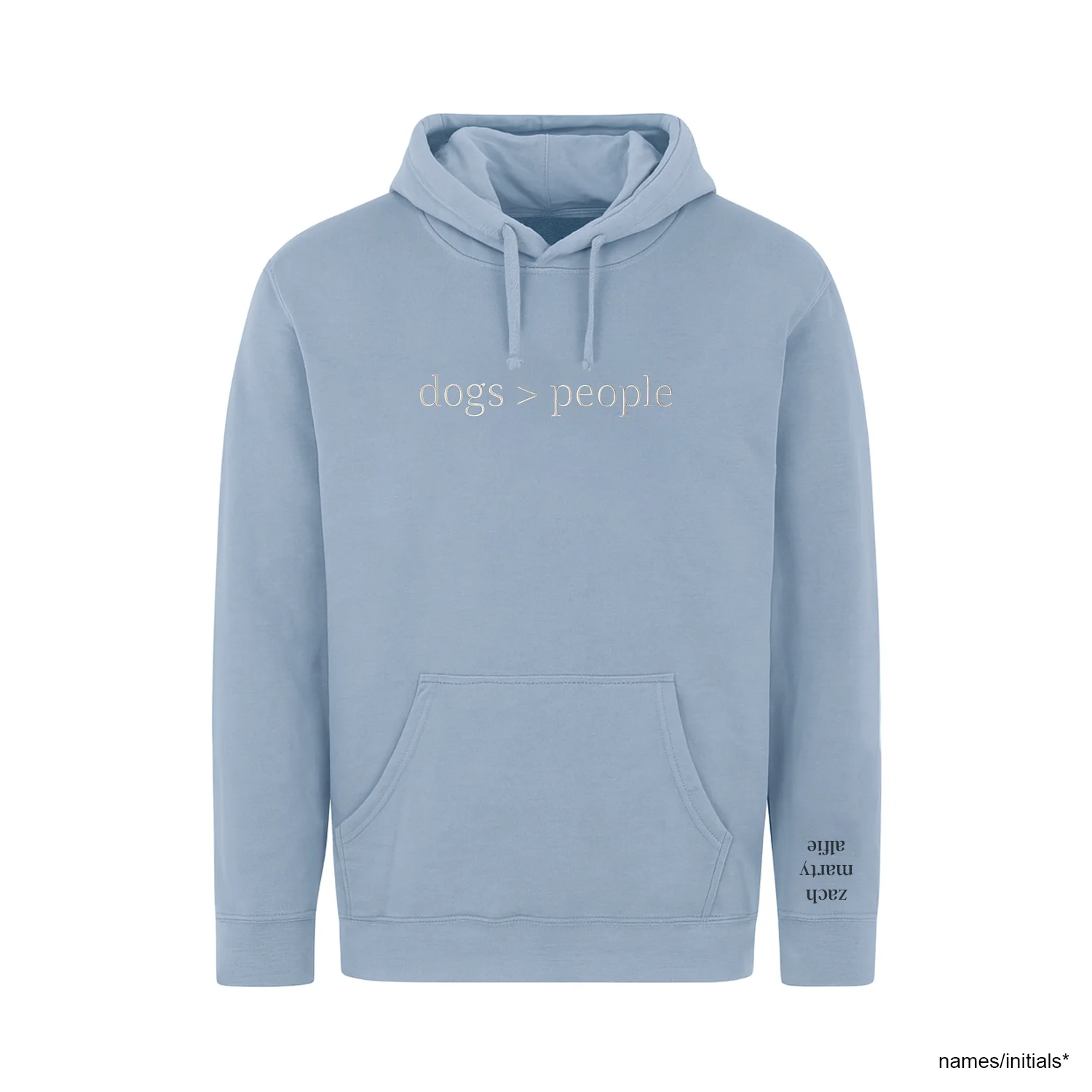 Dogs > People Embroidered Custom Pet Hoodie, Unisex - Image 4